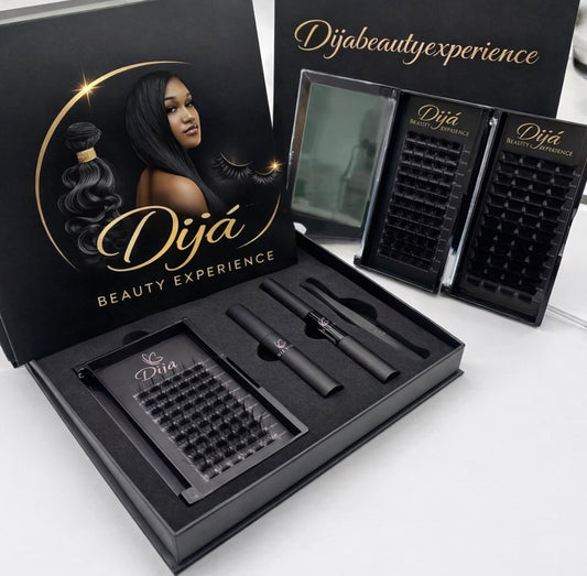 Volume Lash Clusters Kit DIY Lash Extension Kit D Eyelash Extensions with Lash Bond and Seal Tweezers,10-18MM Cluster Lashes 300Pcs (spikes included )