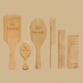 Bamboo cushion set detangling hair brush combo set for detangling Brush 6 piece